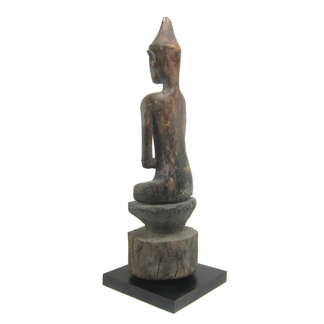 Buddha Statue Antique Laos ca.1920-40 19"Tall - Image 3