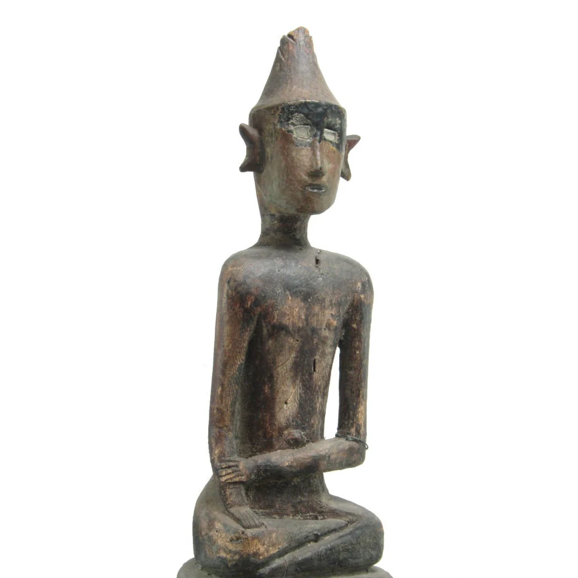 Buddha Statue Antique Laos ca.1920-40 19"Tall - Image 4