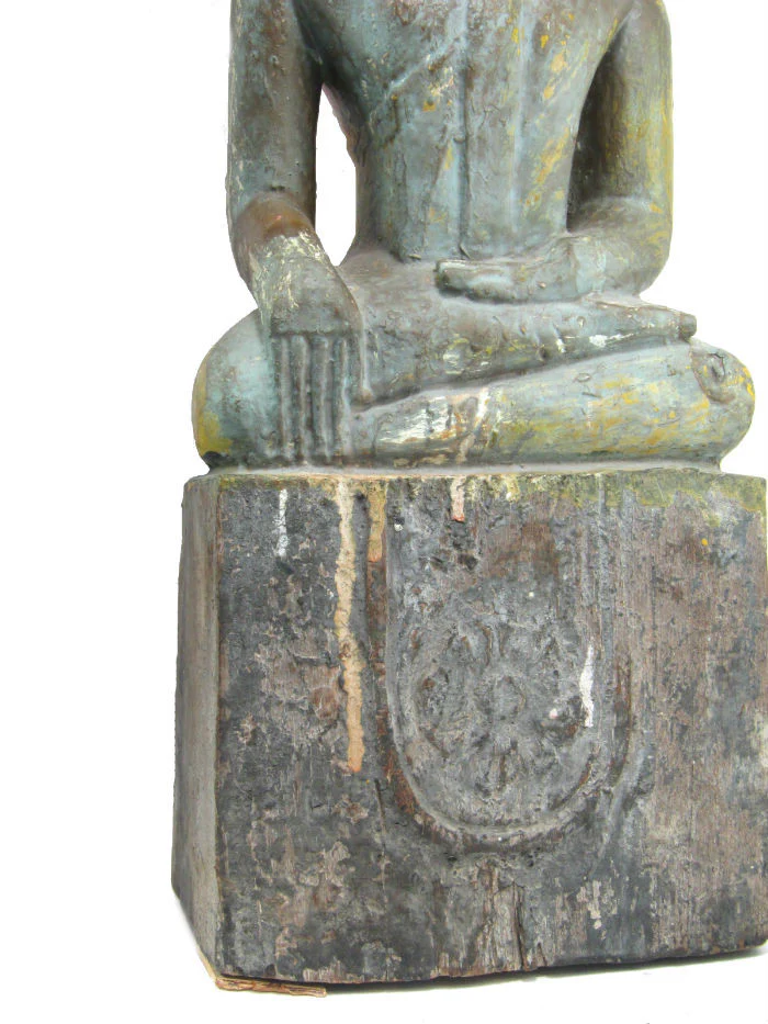 Buddha Statue Antique Laos ca.1920-40 26" Tall - Image 6