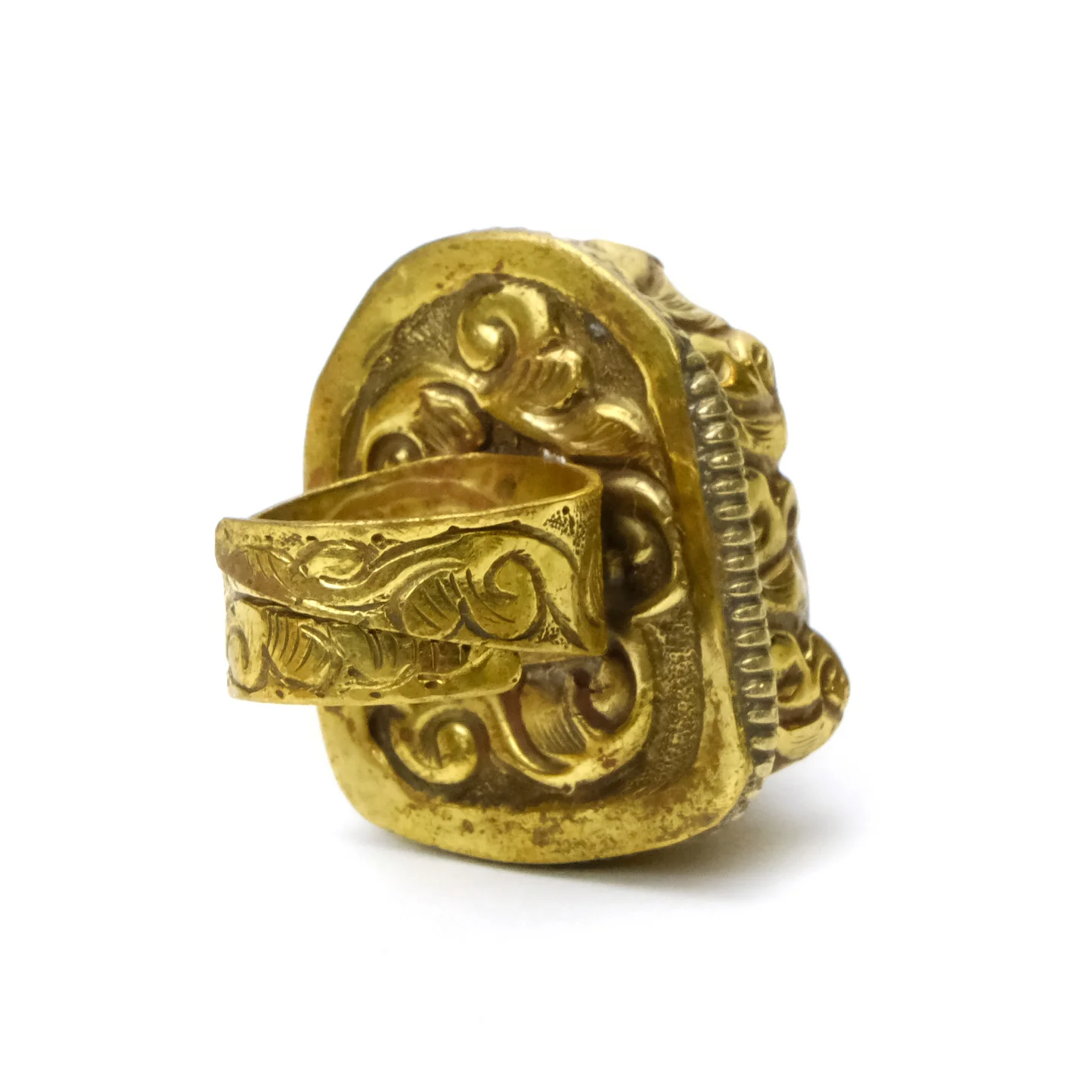 Buddha Tigers Eye Ring Adjustable - Image 3