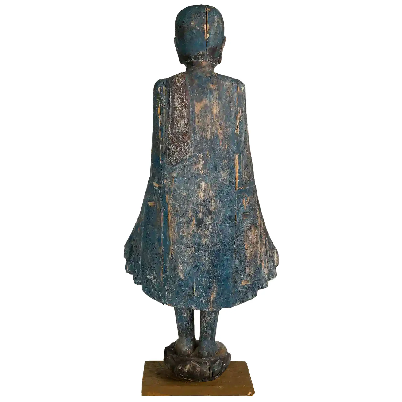Buddhist Monk Sculpture Large, Burma ca Late 19th Early 20th Century - Image 2