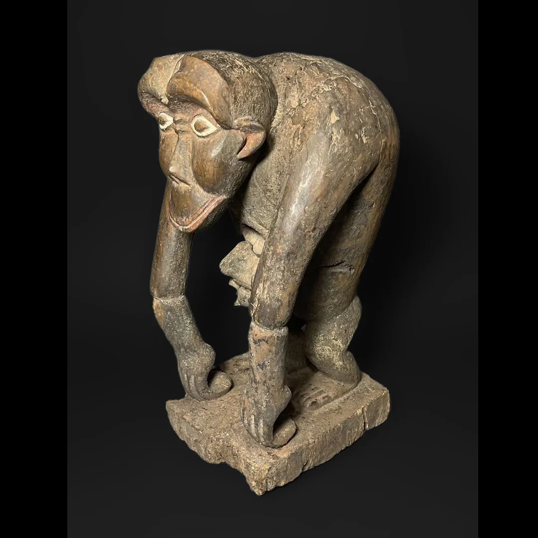 Bulu Male Monkey Figure, Cameroon - Image 2