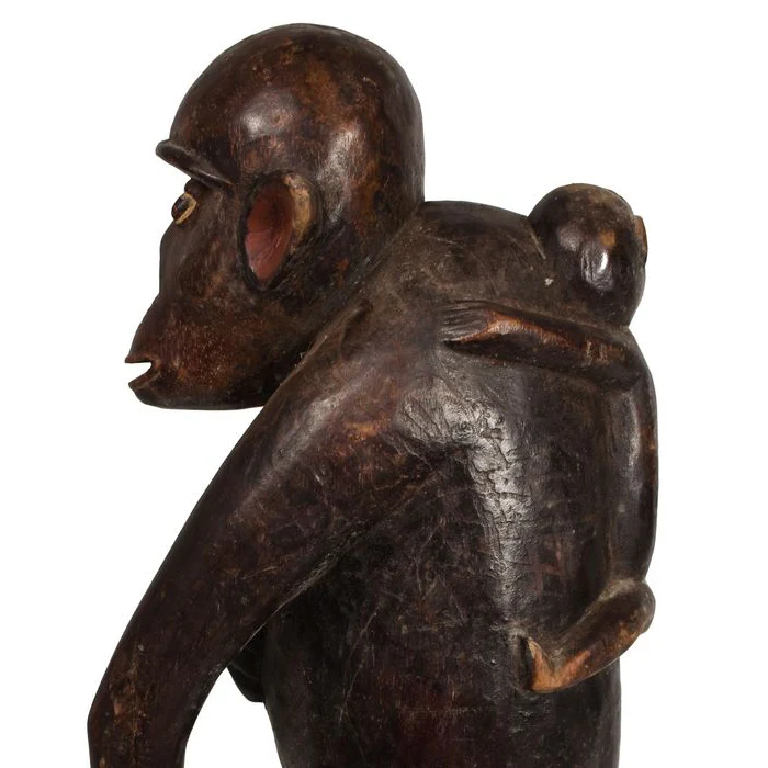 Bulu Ngil Monkey Figure, Cameroon #92 - Image 11