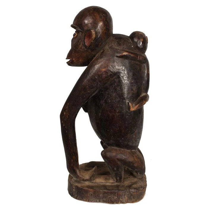 Bulu Ngil Monkey Figure, Cameroon #92 - Image 2
