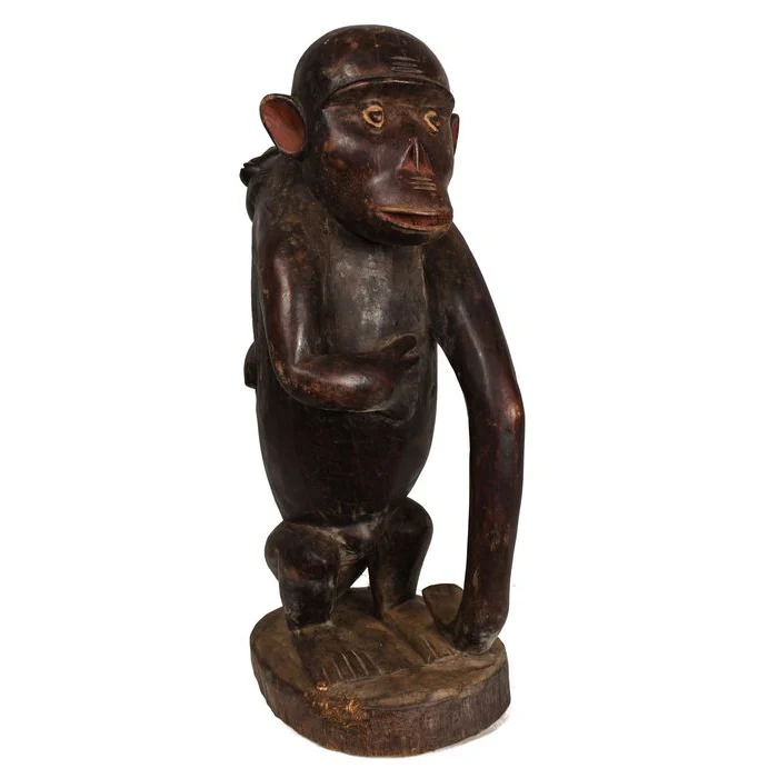Bulu Ngil Monkey Figure, Cameroon #92 - Image 4