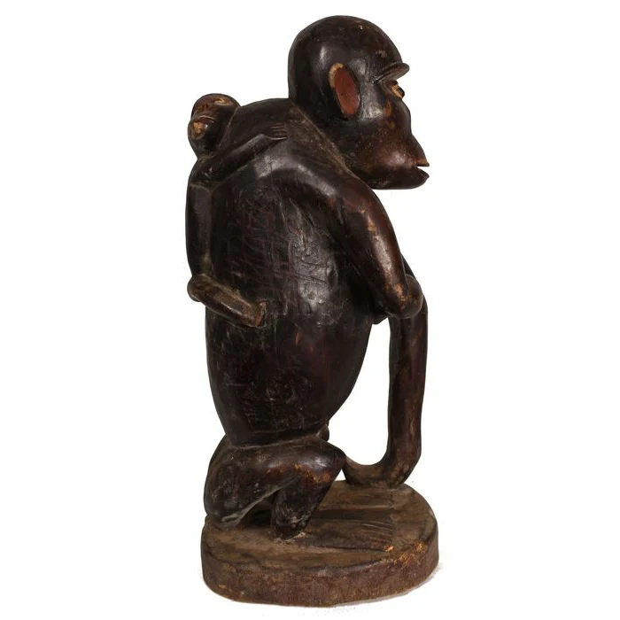 Bulu Ngil Monkey Figure, Cameroon #92 - Image 5