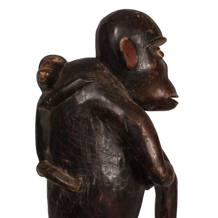 Bulu Ngil Monkey Figure, Cameroon #92 - Image 9
