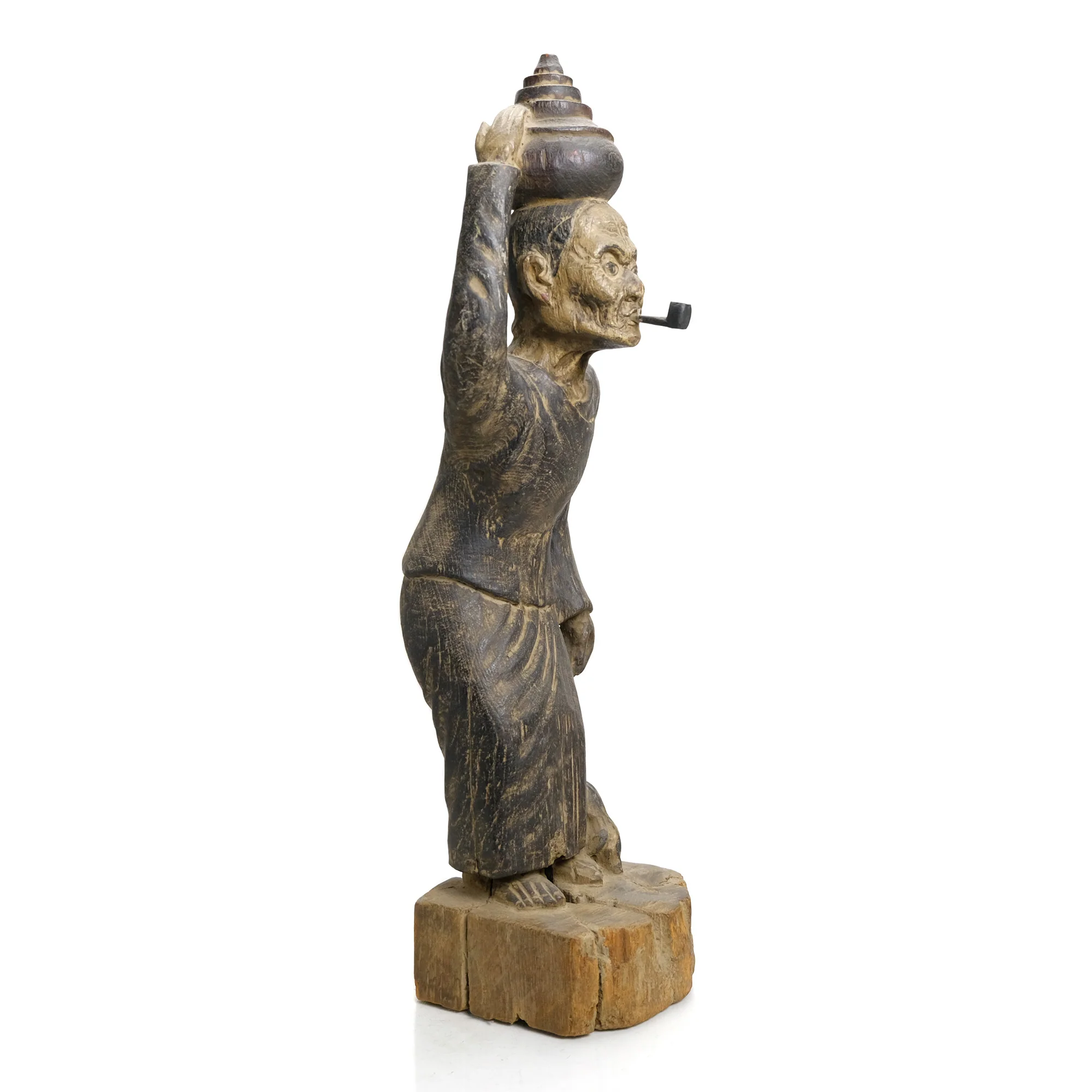 Burma Ancestral Shrine Figure Ca.1920 #1 - Image 2