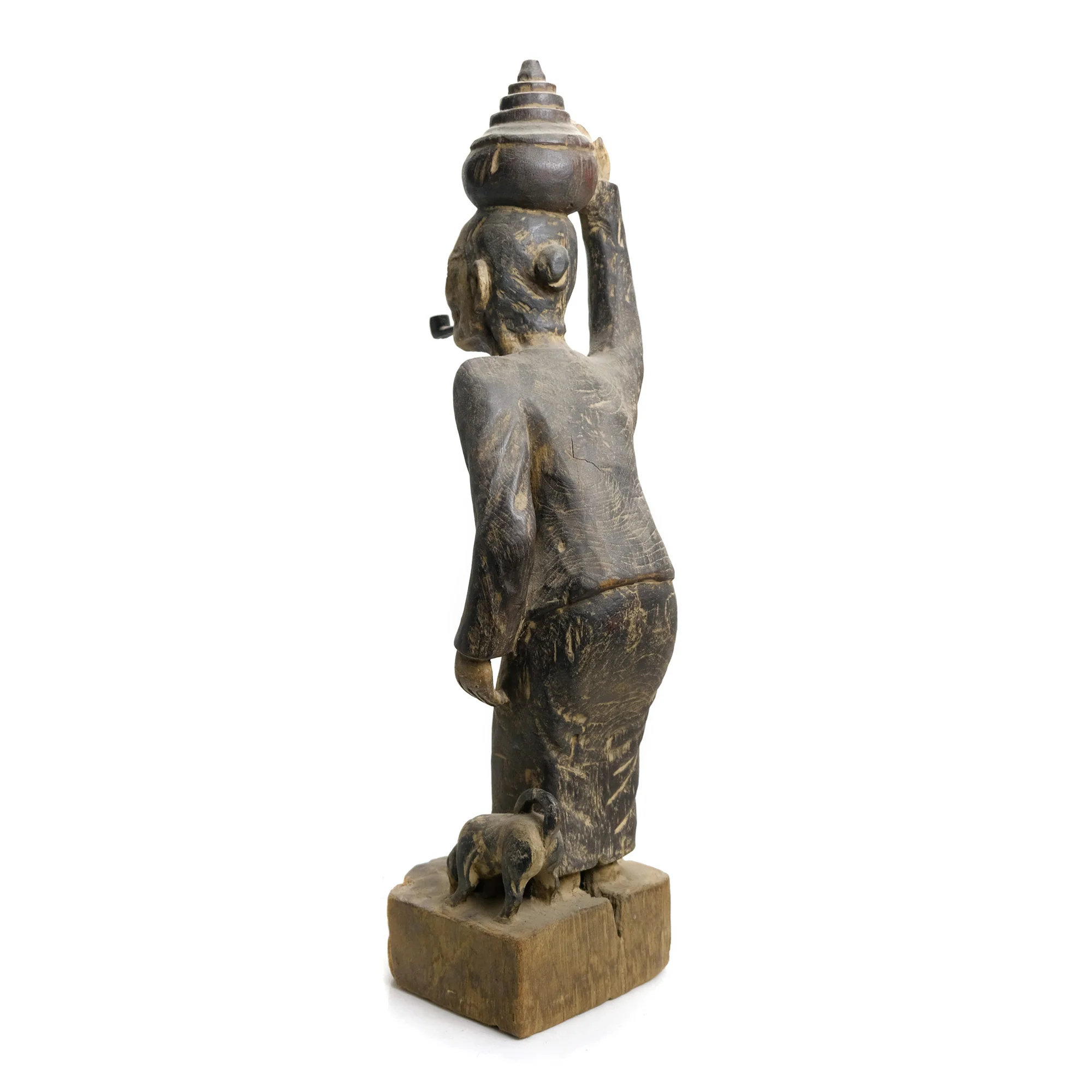 Burma Ancestral Shrine Figure Ca.1920 #1 - Image 3