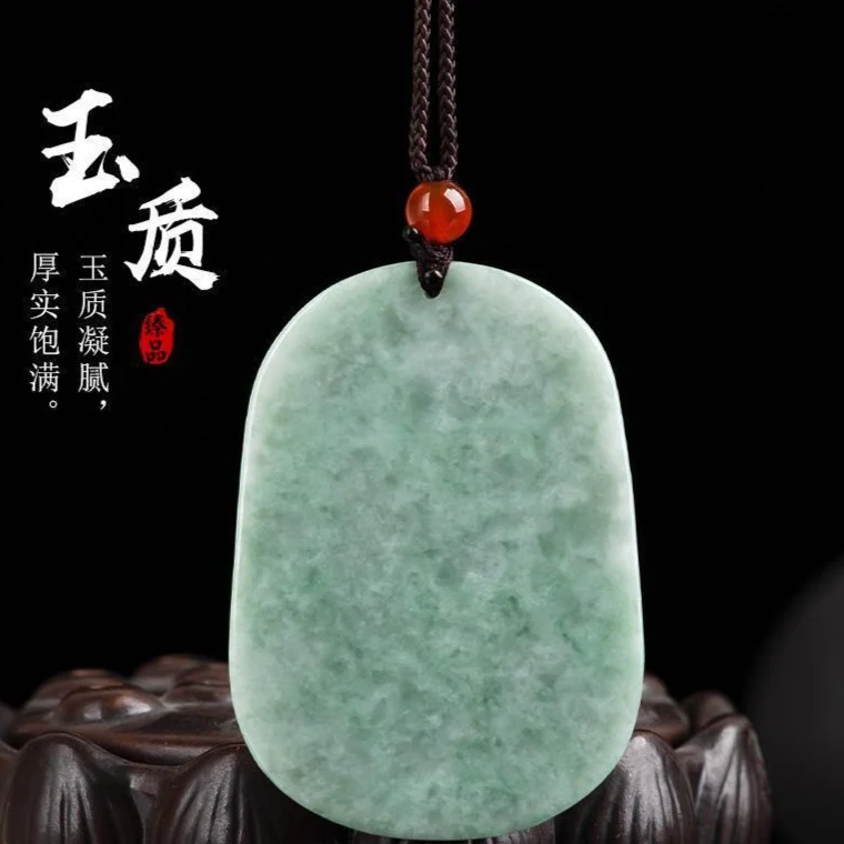 Burmese Jade Sheep Pendant Necklace Green Carved Jadeite Necklace - Image 5