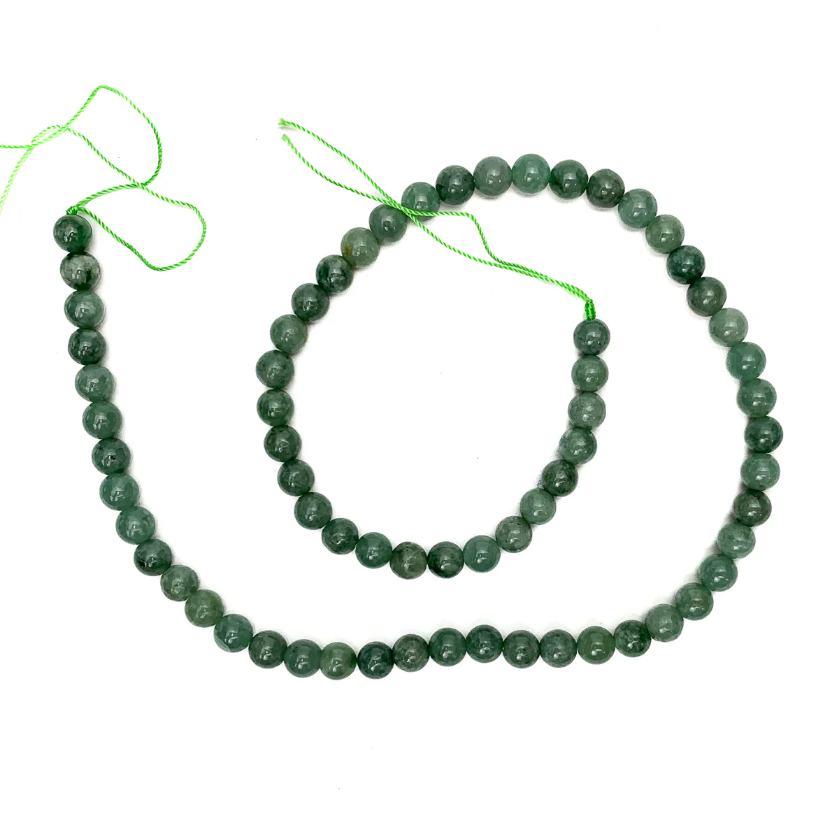 Burmese Jadeite 6mm Smooth Rounds - Image 2