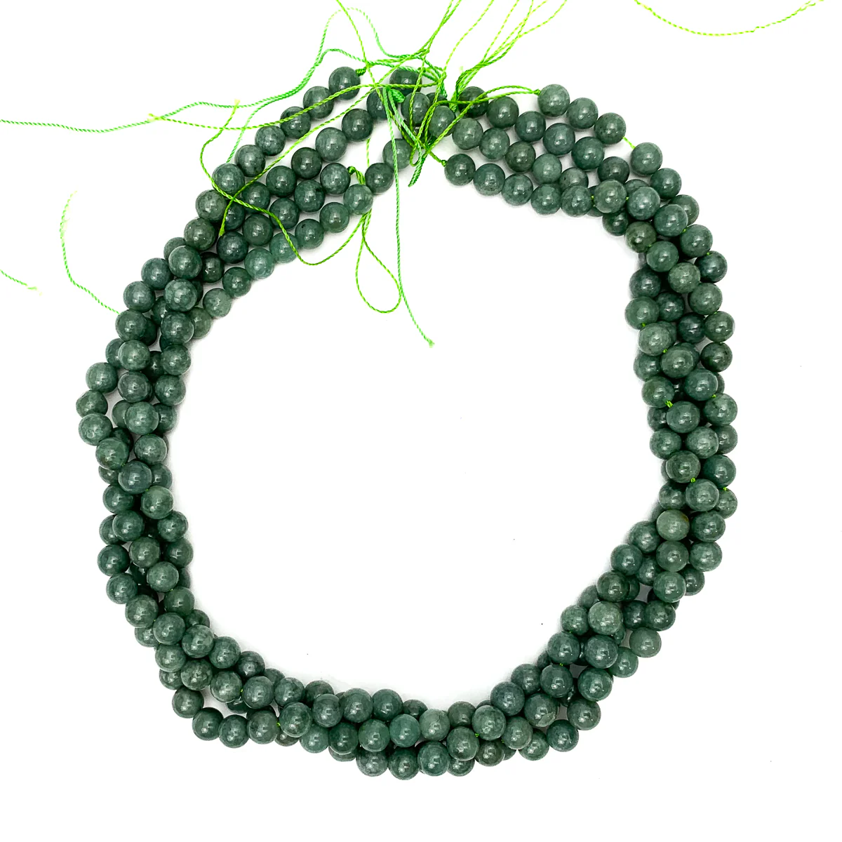 Burmese Jadeite 6mm Smooth Rounds - Image 4