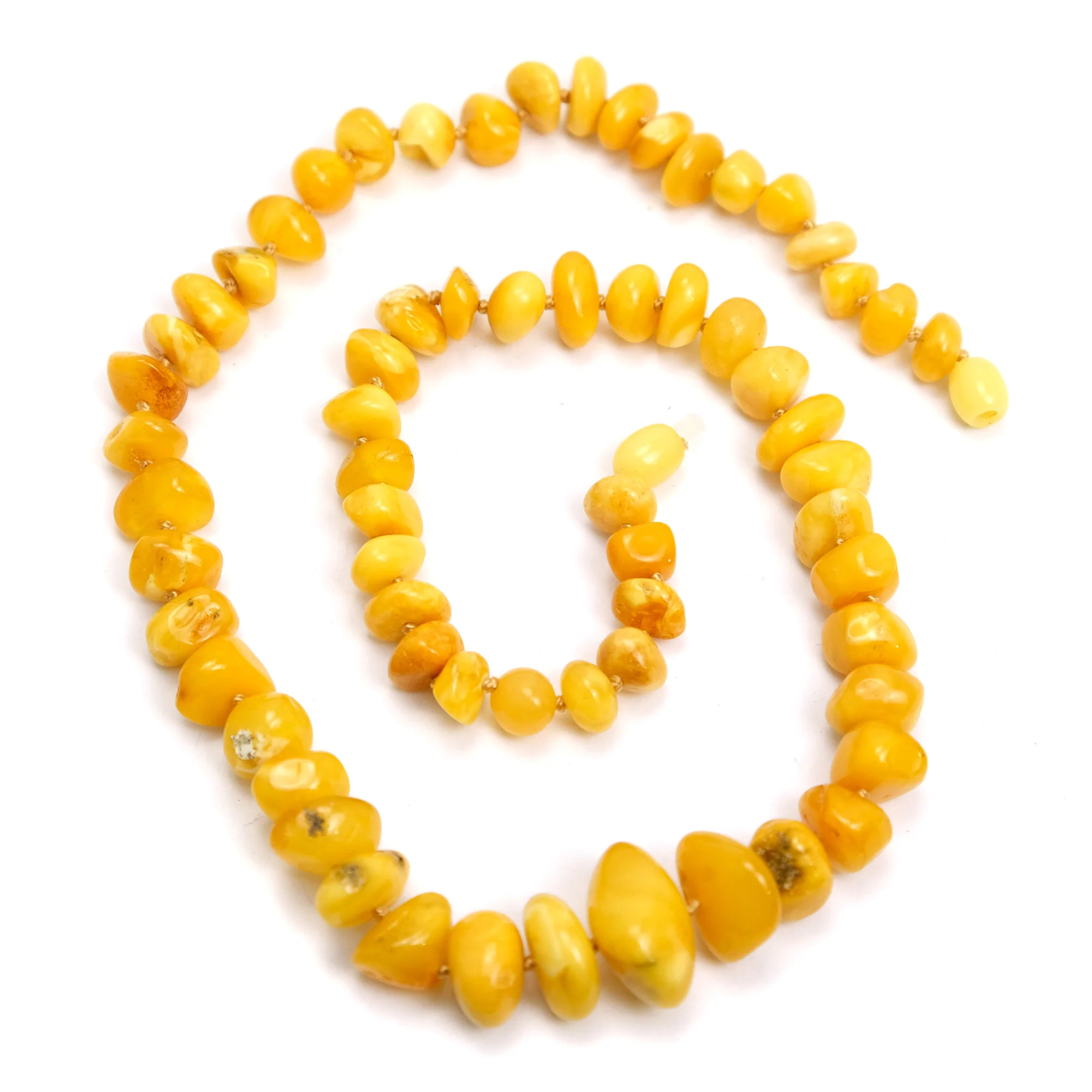 Butterscotch Amber Nugget Necklace #1 - Image 2