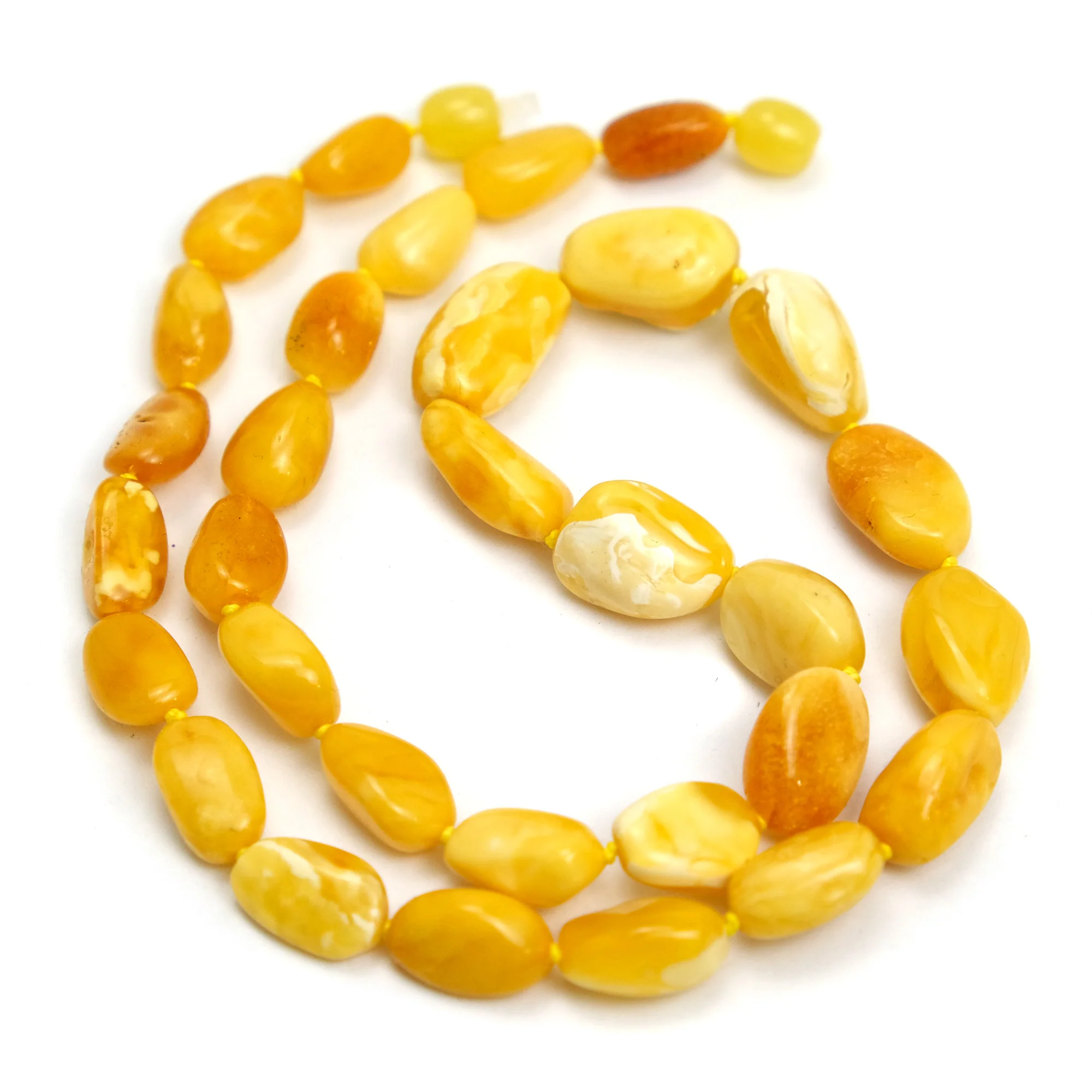 Butterscotch Amber Nugget Necklace #4 - Image 2
