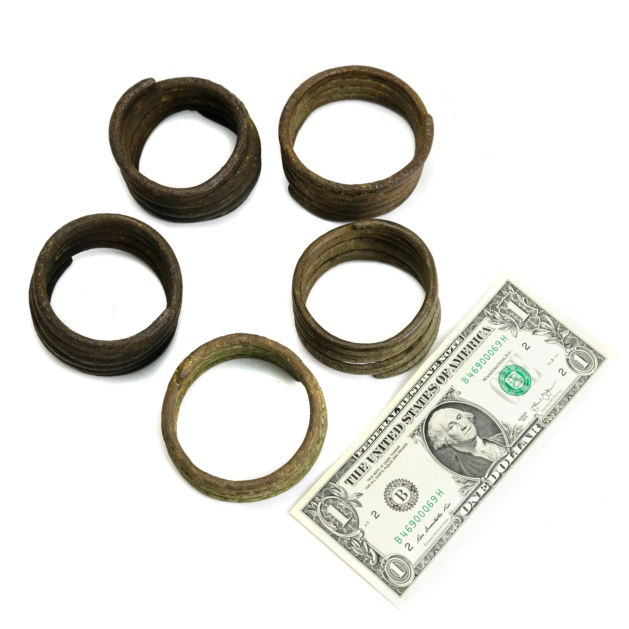 Calabar 19th Century Copper Currency Spirals from Nigeria - Image 7