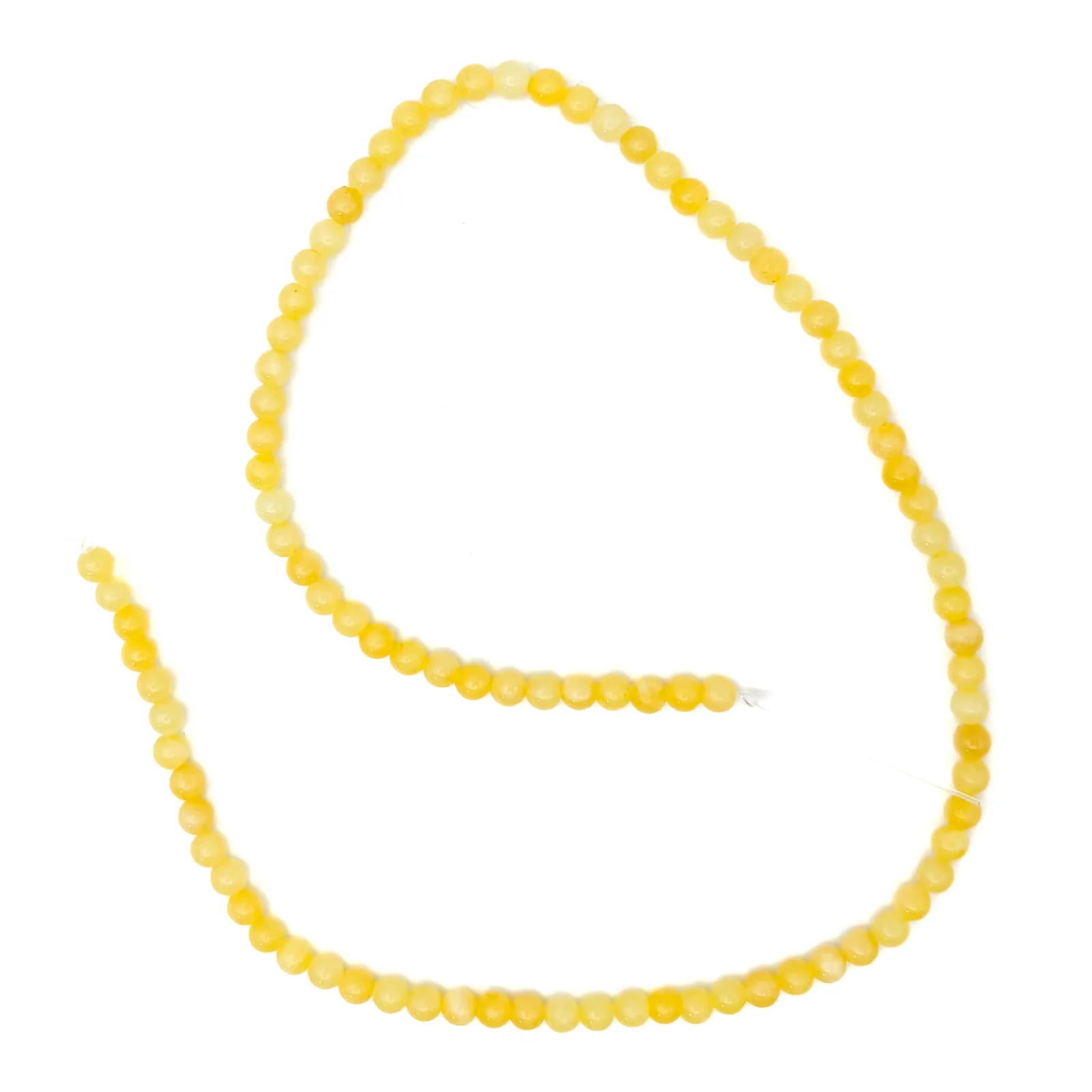 Calcite Golden 4mm Smooth Rounds Bead Strand - Image 2