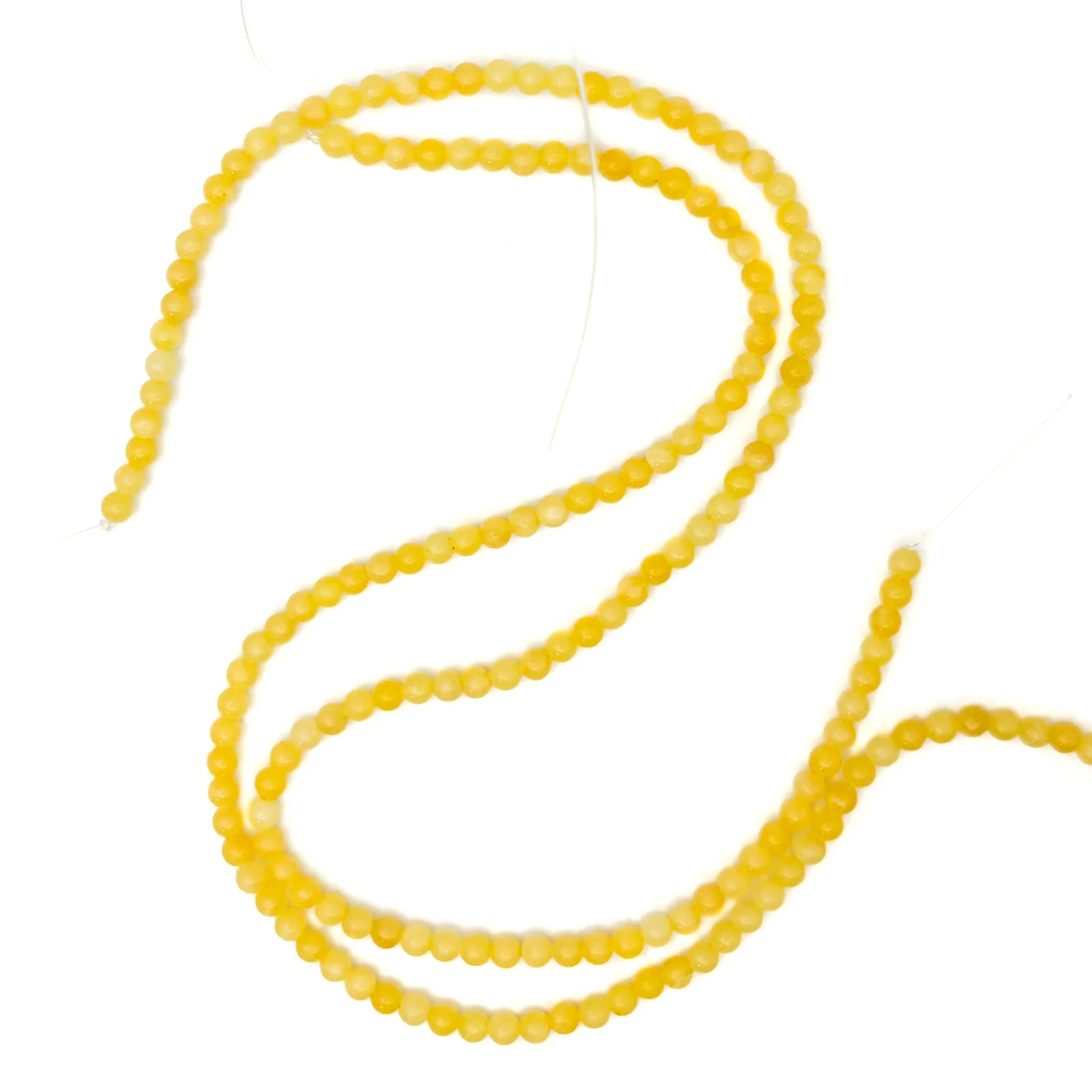 Calcite Golden 4mm Smooth Rounds Bead Strand - Image 3
