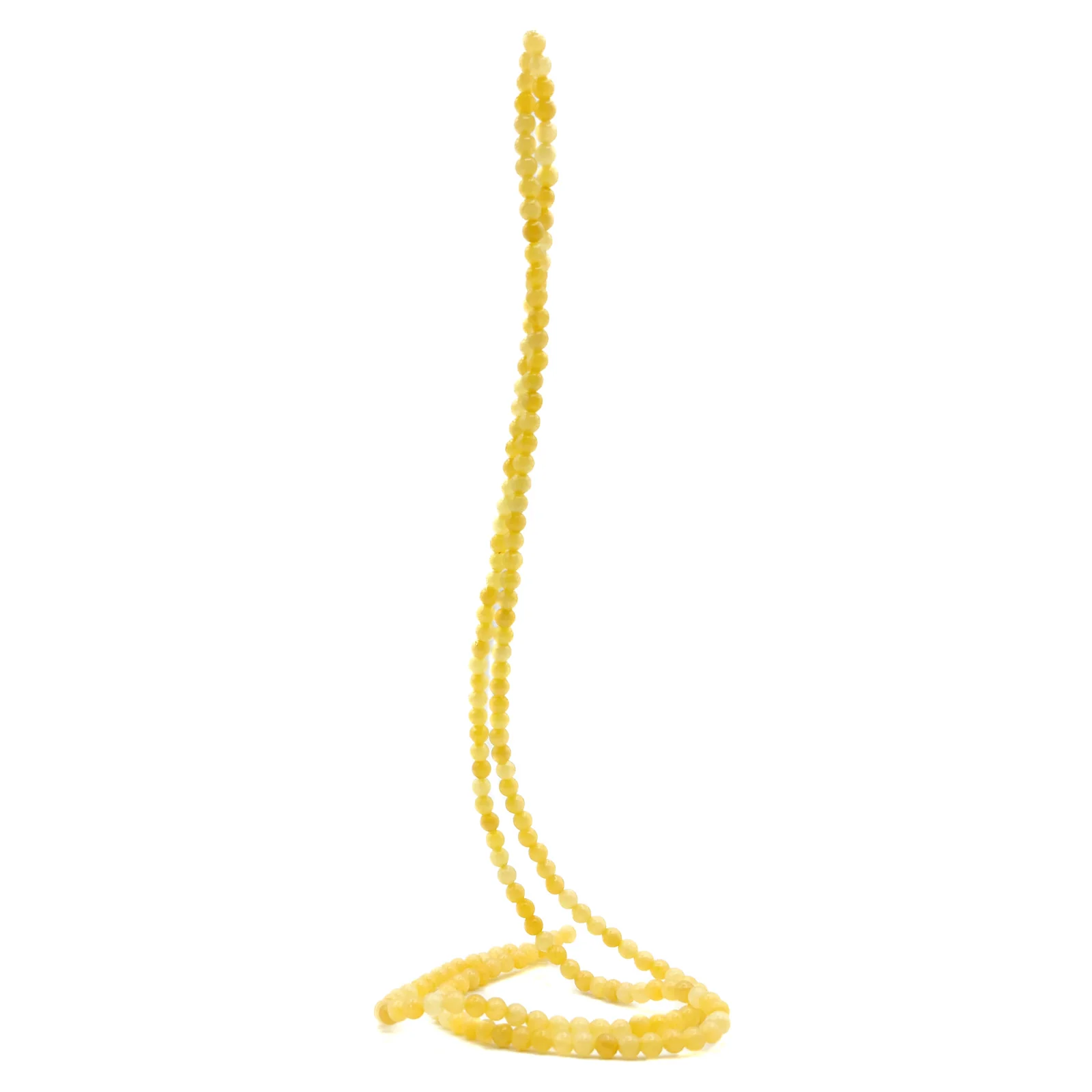 Calcite Golden 4mm Smooth Rounds Bead Strand - Image 7