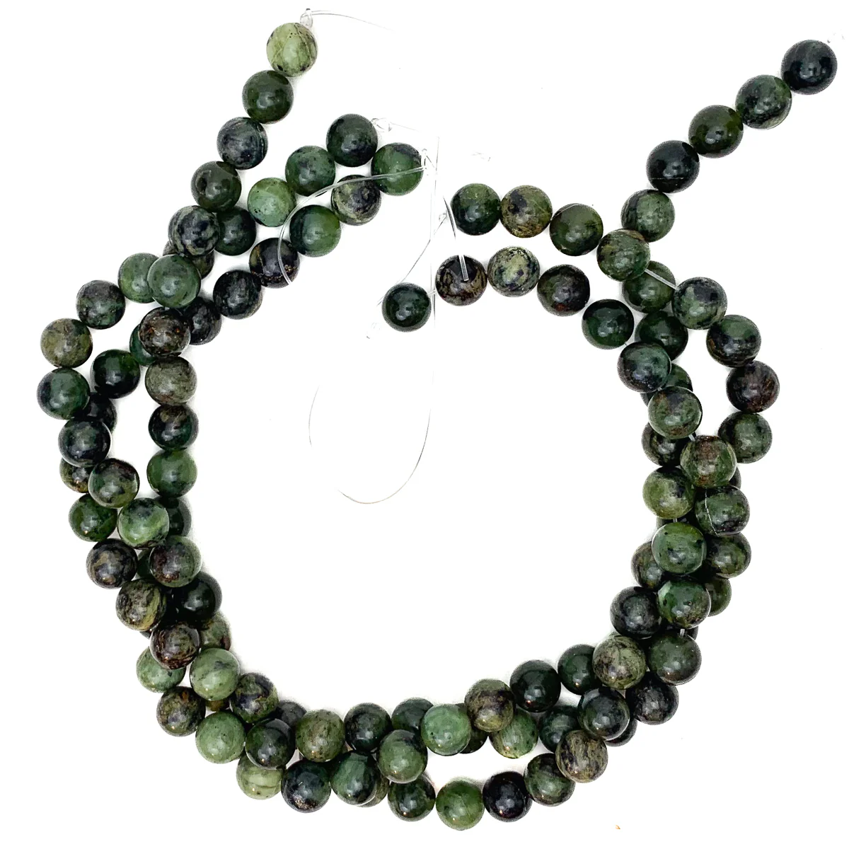 Canadian Jade 10mm Smooth Rounds Bead Strand - Image 6