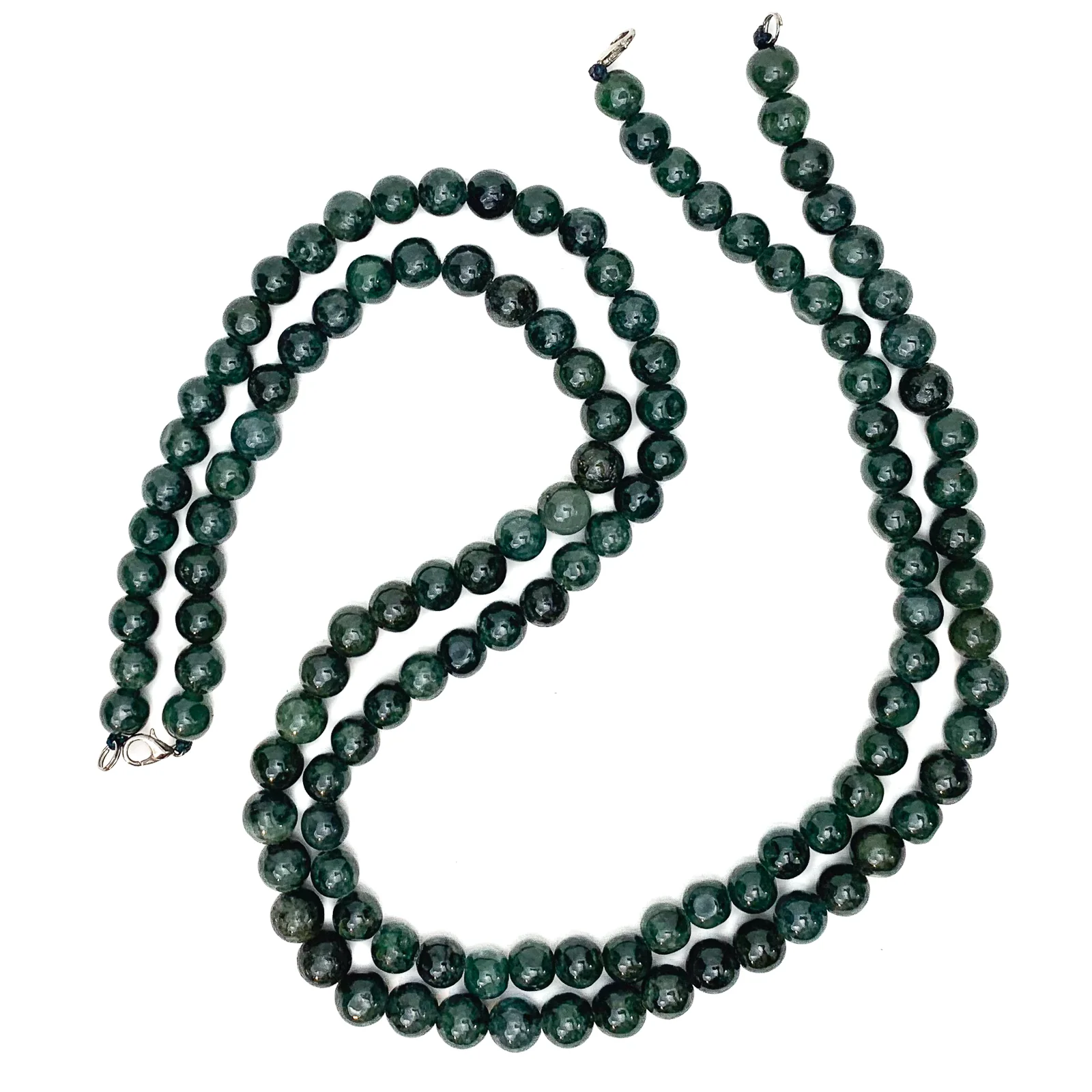 Canadian Jade 10mm Smooth Rounds Bead Strand / Necklace - Image 5