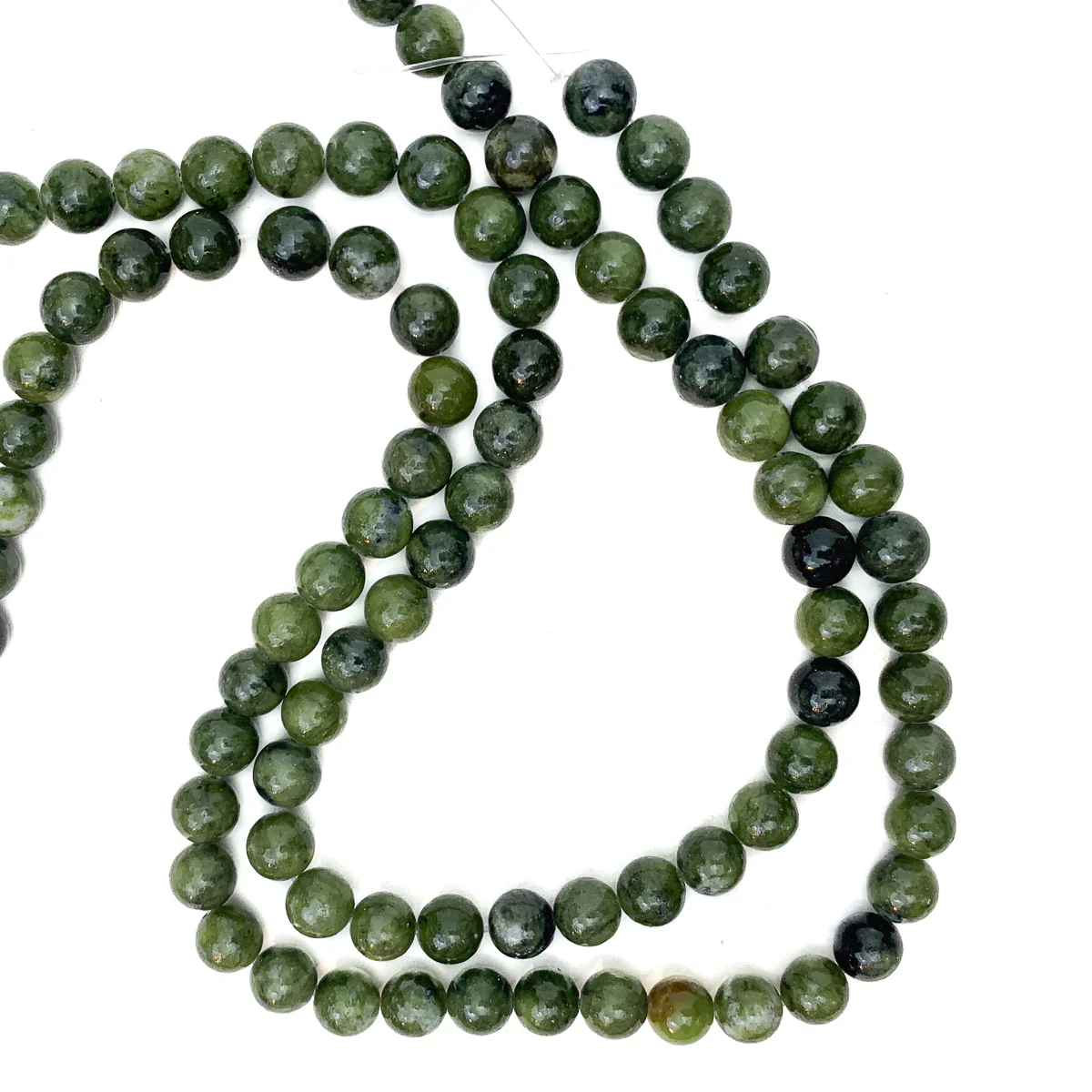 Canadian Jade 8mm Smooth Rounds Bead Strand - Image 5