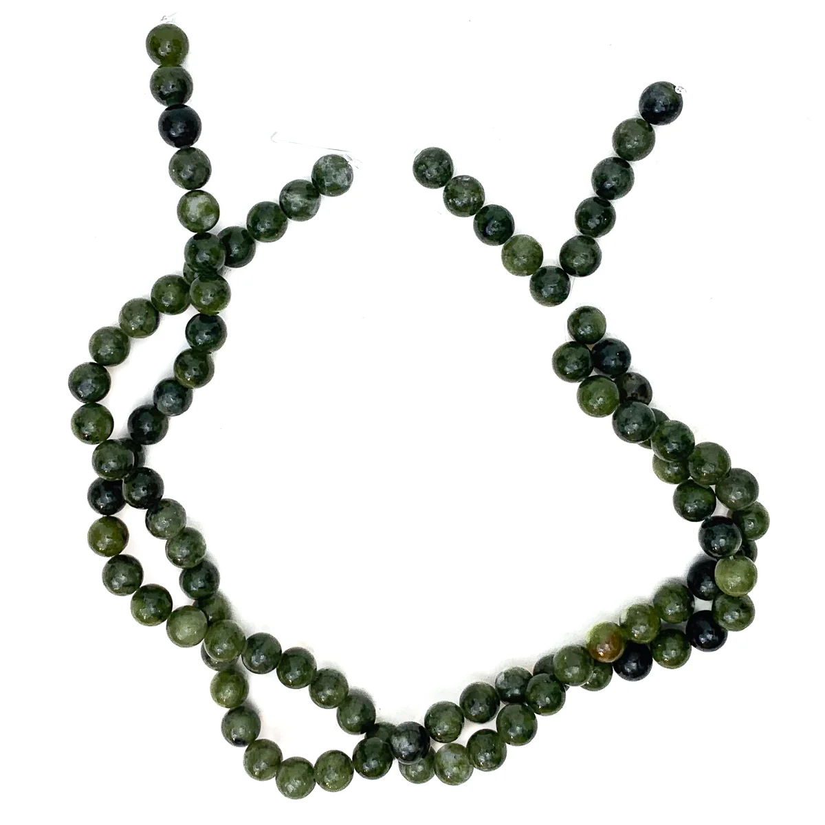 Canadian Jade 8mm Smooth Rounds Bead Strand - Image 6