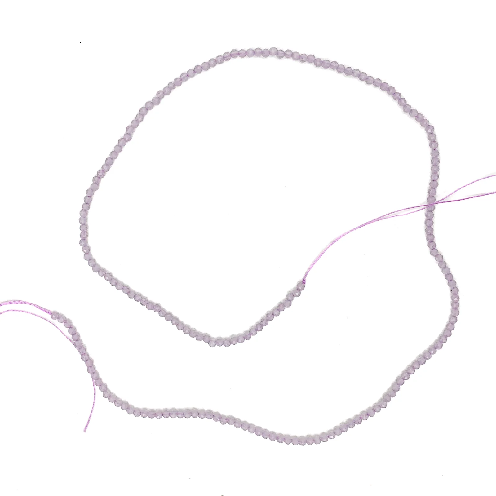 Cape Amethyst 2mm Faceted Rounds Bead Strand - Image 2