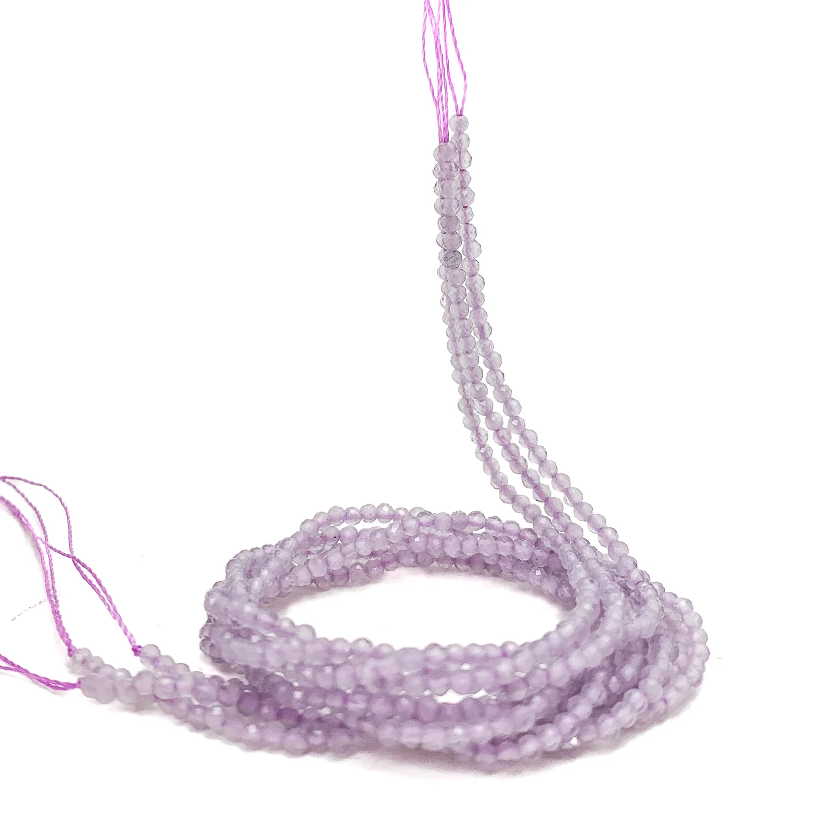 Cape Amethyst 2mm Faceted Rounds Bead Strand - Image 3