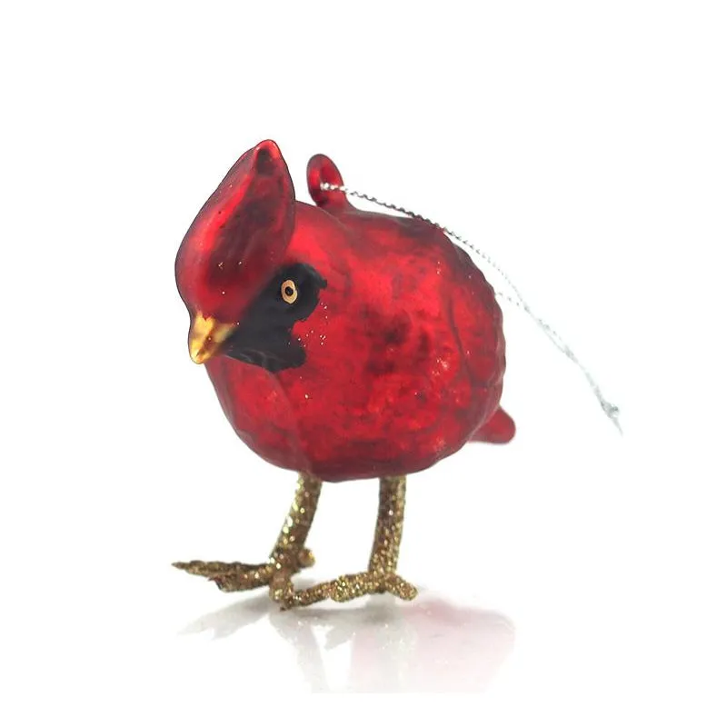 Cardinal Glass Ornament - Image 2
