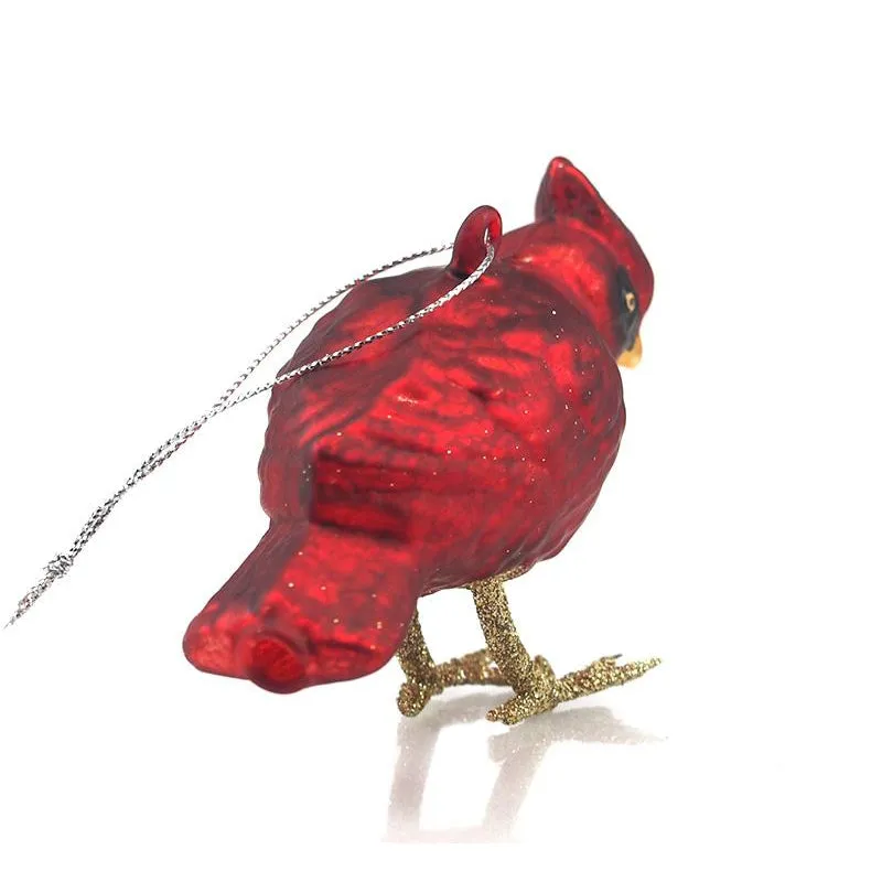 Cardinal Glass Ornament - Image 3