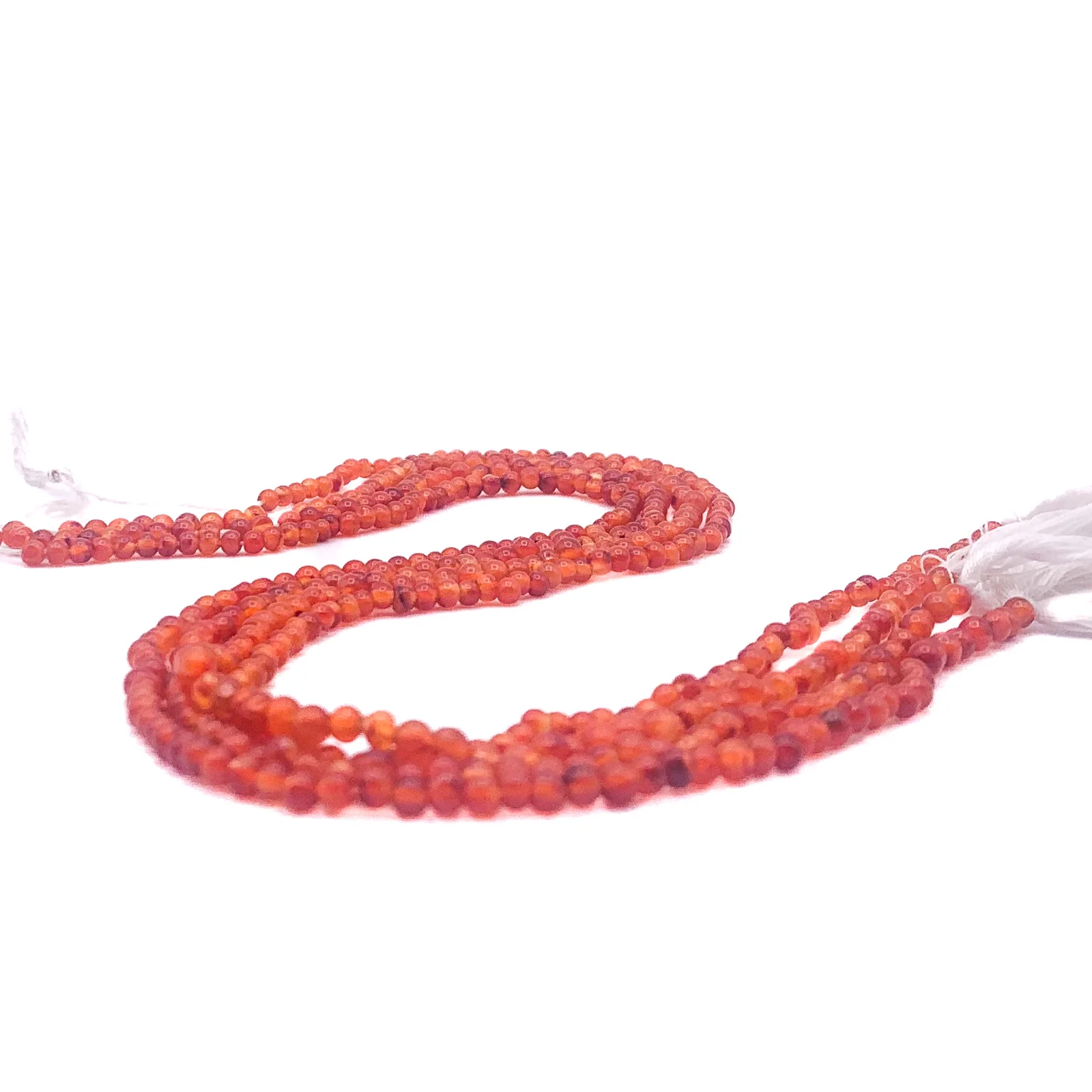 Carnelian 2.5mm Smooth Rounds Bead Strand - Image 5