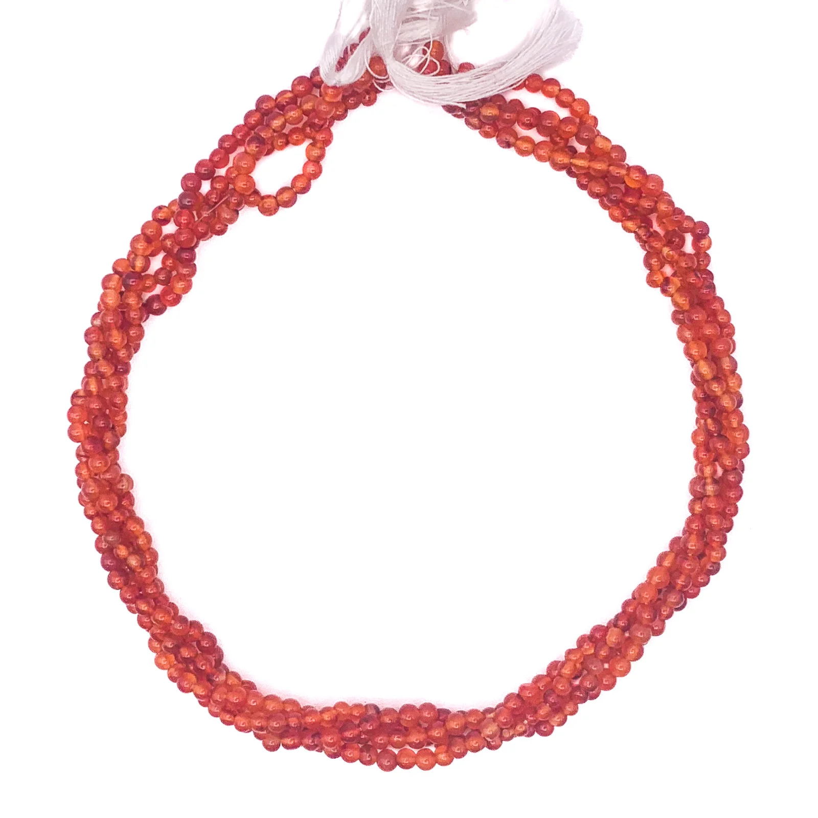 Carnelian 2.5mm Smooth Rounds Bead Strand - Image 9