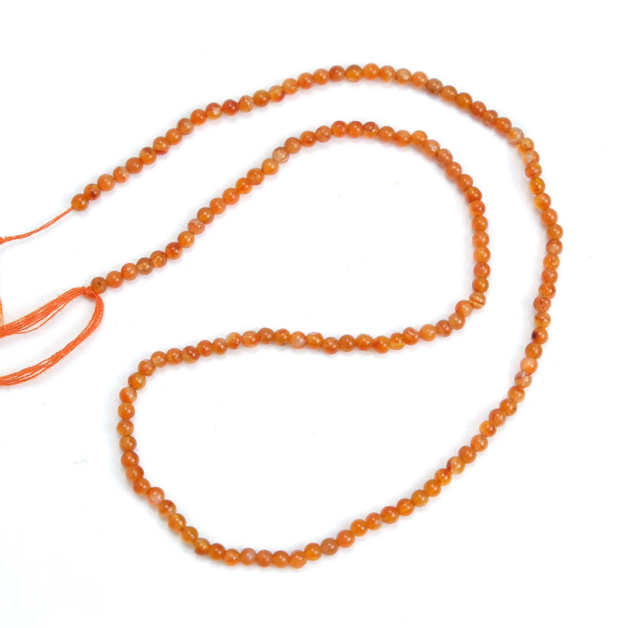 Carnelian 3mm Smooth Rounds - Image 2