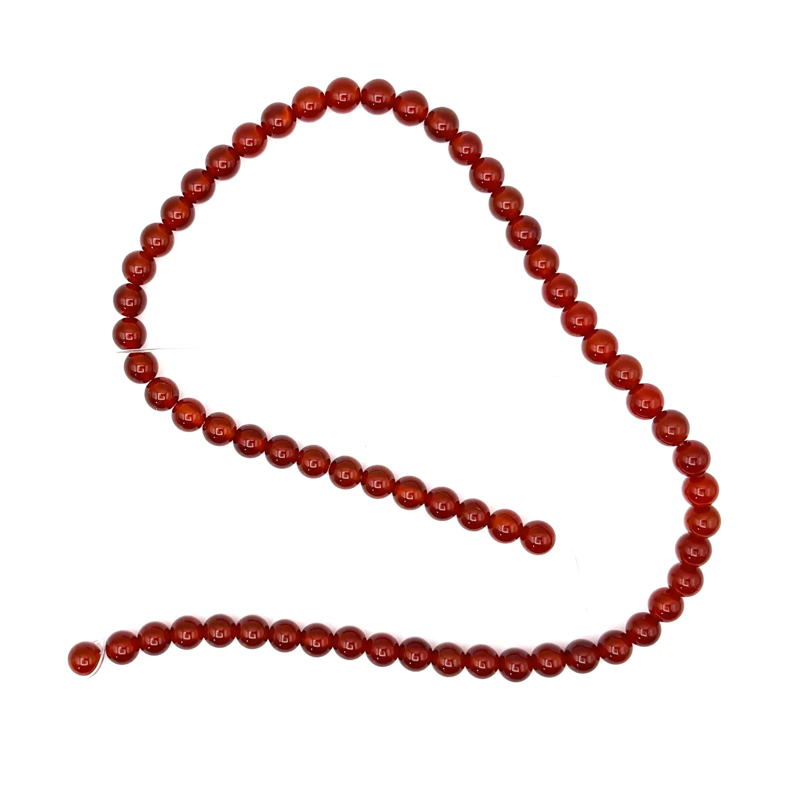 Carnelian 6mm Smooth Rounds Bead Strand - Image 2