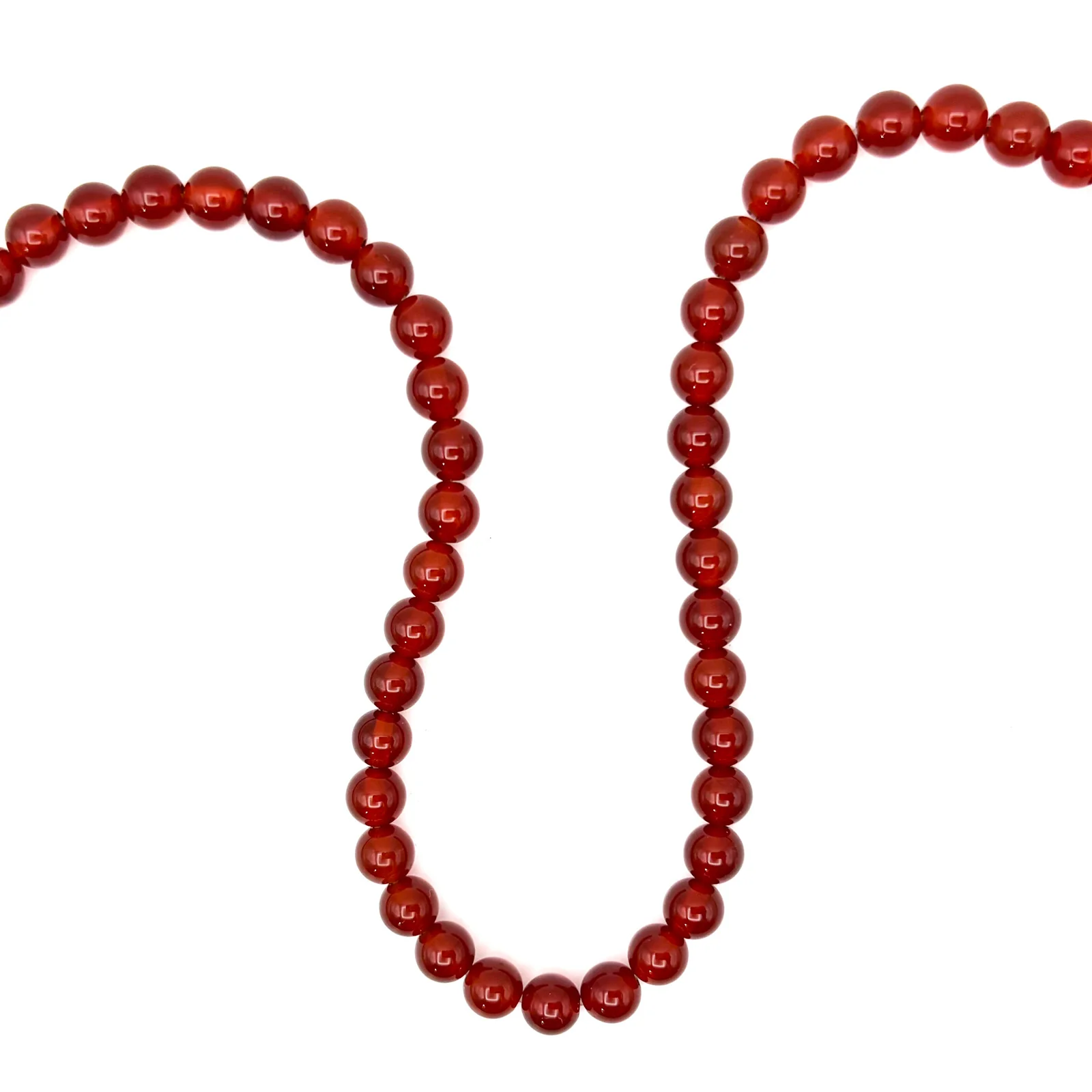 Carnelian 6mm Smooth Rounds Bead Strand - Image 3