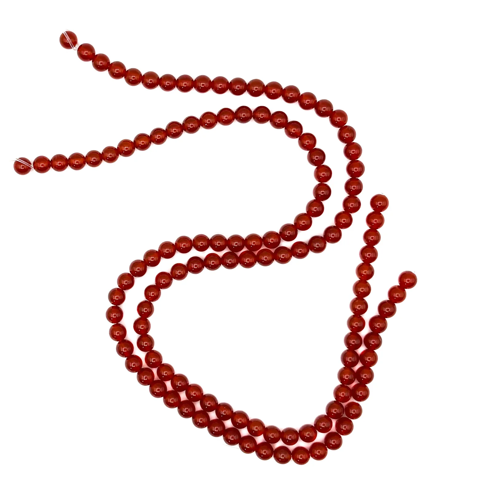 Carnelian 6mm Smooth Rounds Bead Strand - Image 5