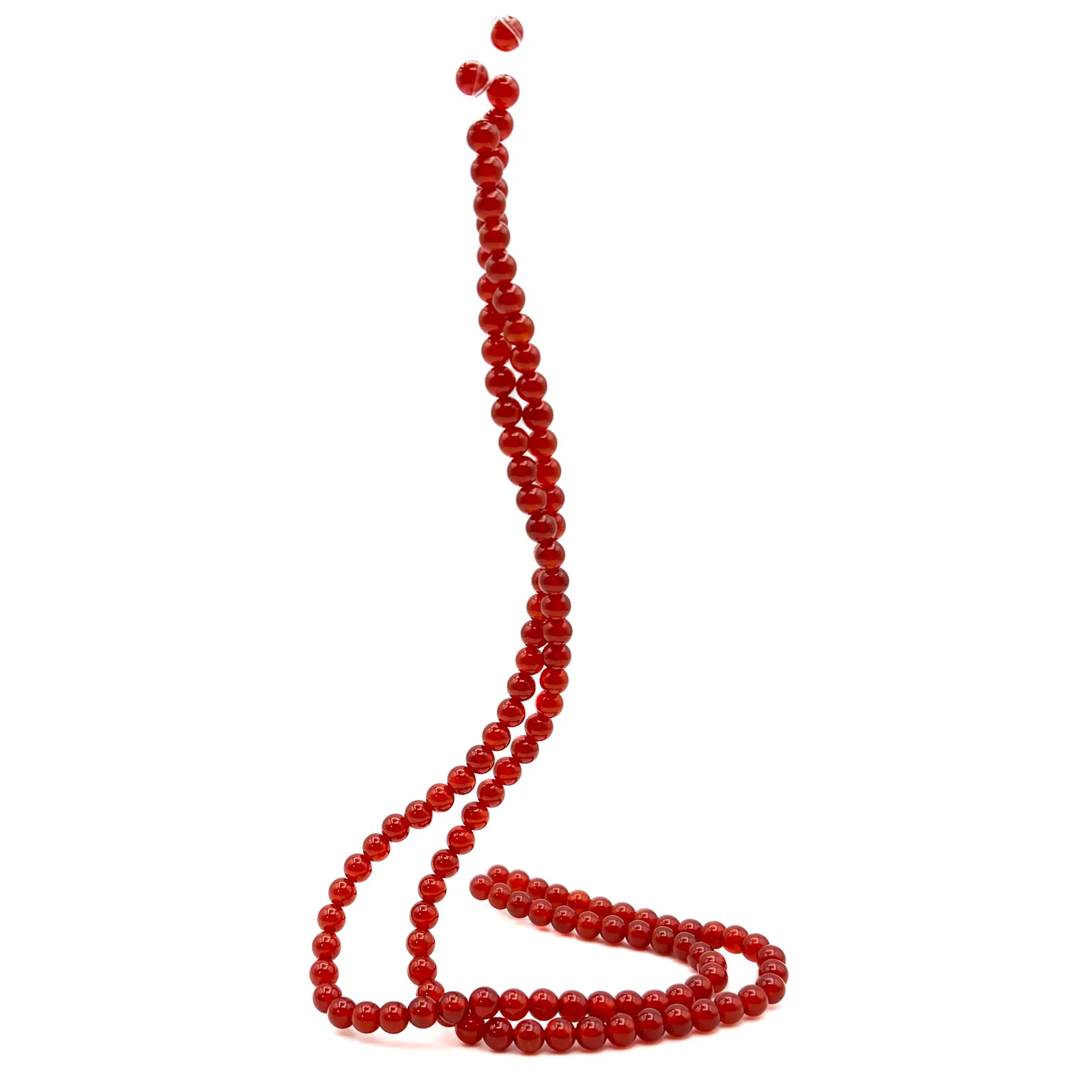 Carnelian 6mm Smooth Rounds Bead Strand - Image 7