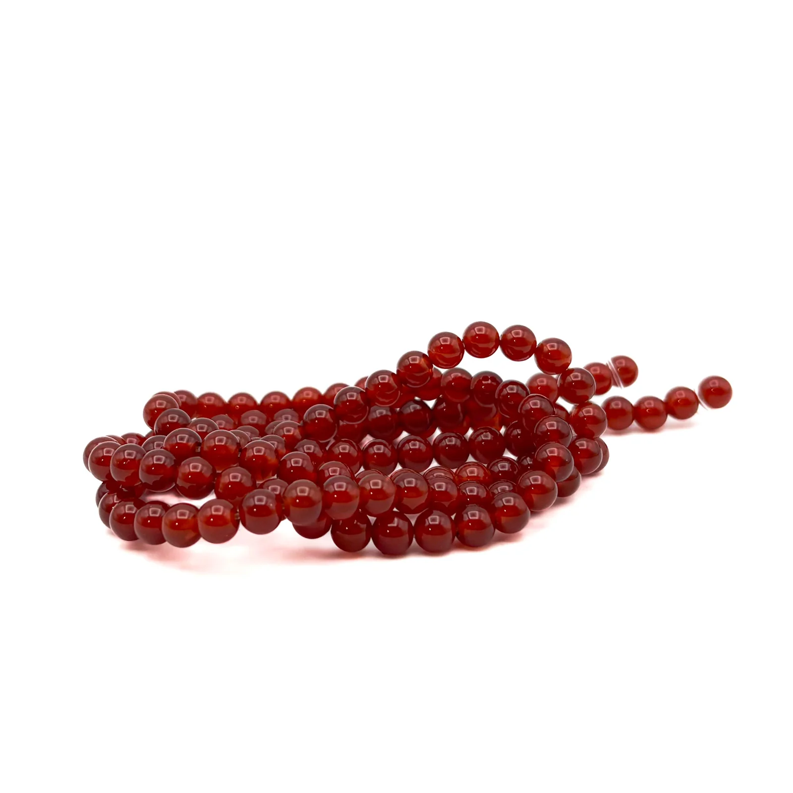 Carnelian 6mm Smooth Rounds Bead Strand - Image 8