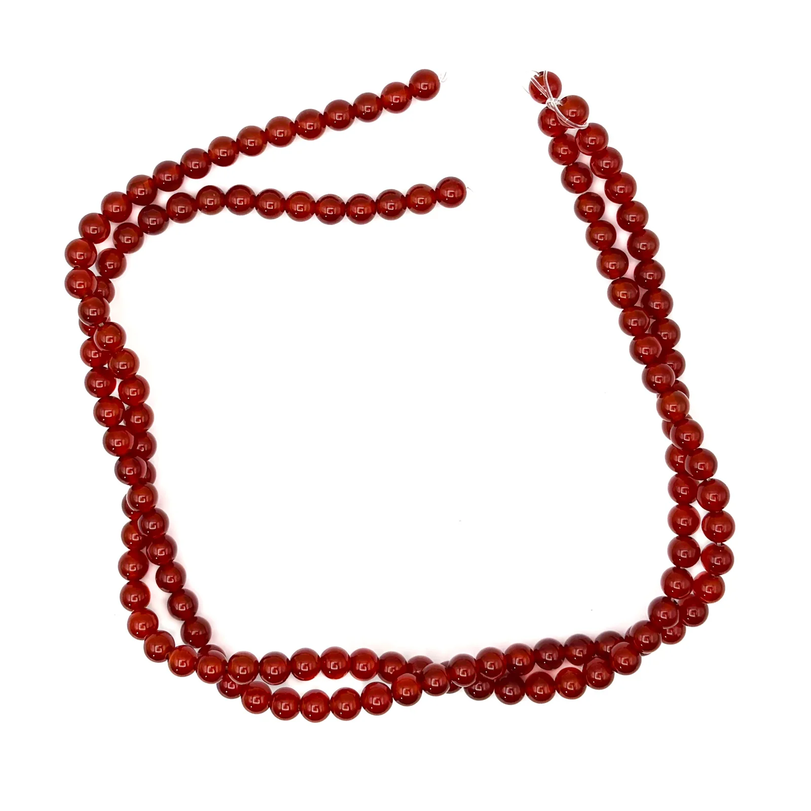 Carnelian 6mm Smooth Rounds Bead Strand - Image 9