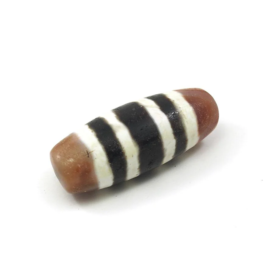 Carnelian Dzi Barrel Beads - Image 5