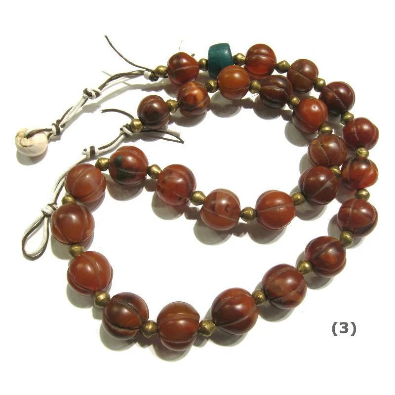 Carnelian Heirloom Dowry Bead Necklaces - Image 12