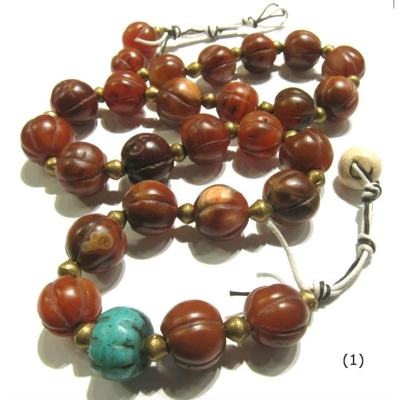 Carnelian Heirloom Dowry Bead Necklaces - Image 5