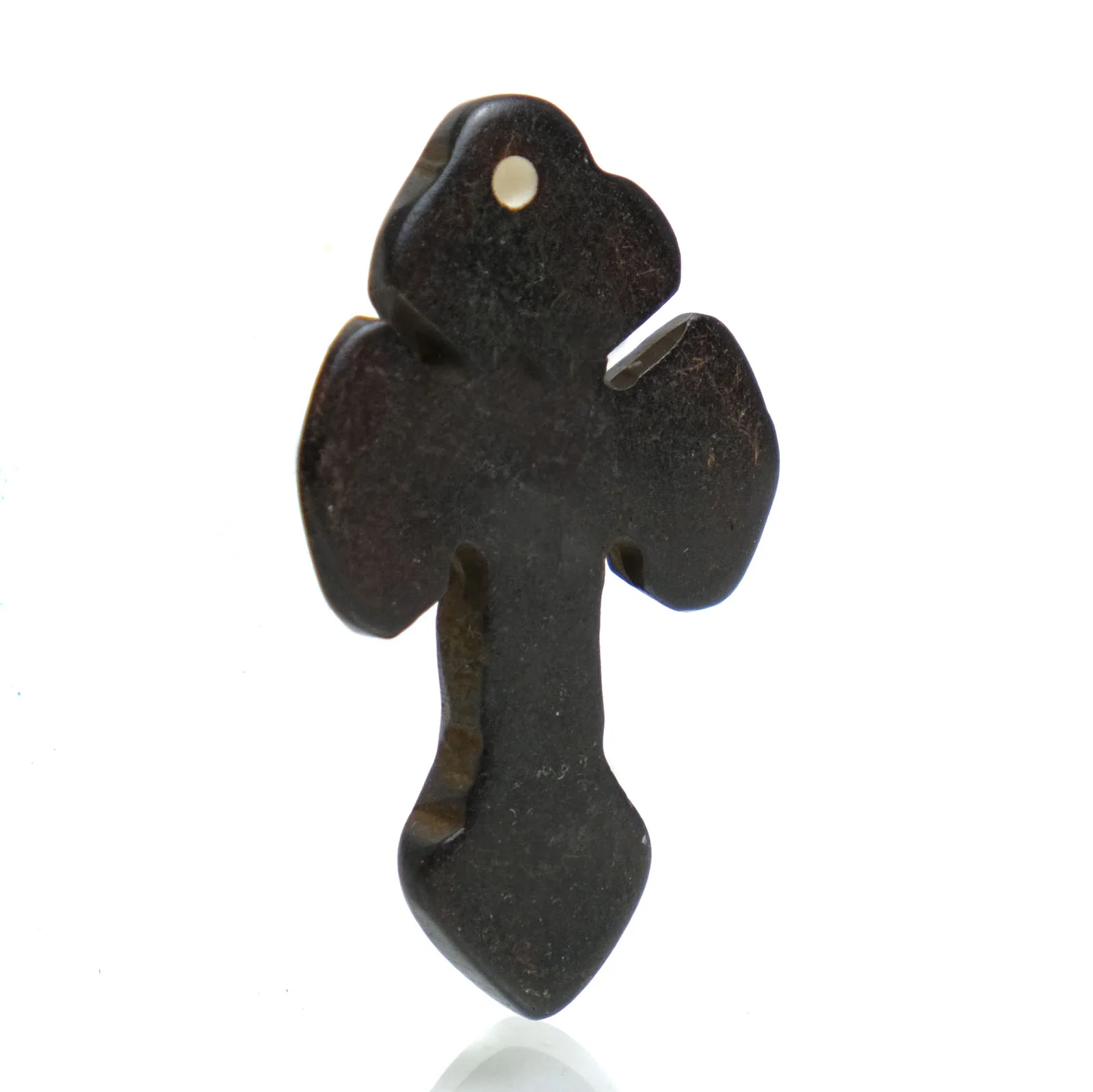 Carved Bone Cross Pendant - Image 2