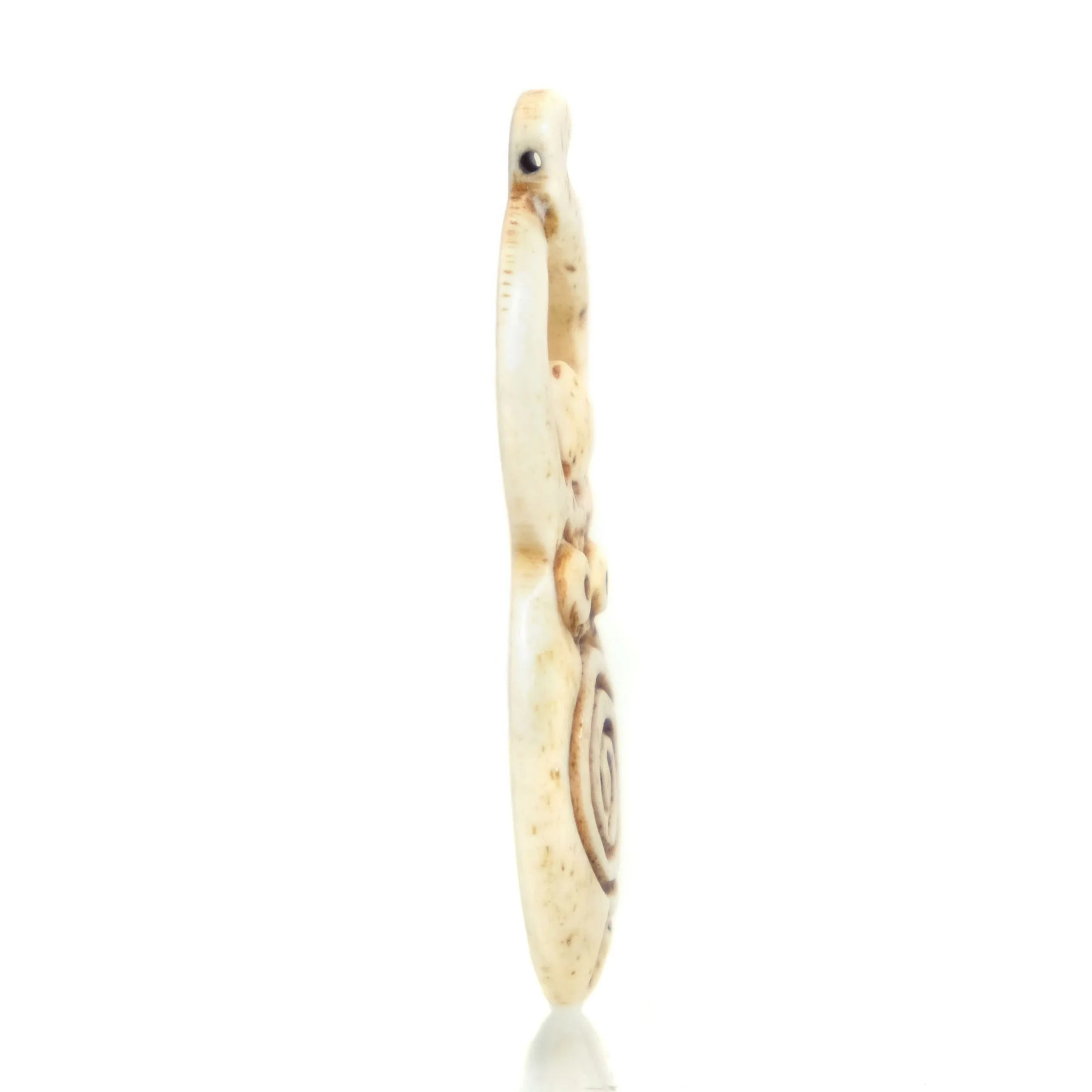 Goddess Carved Bone Pendant - Image 2