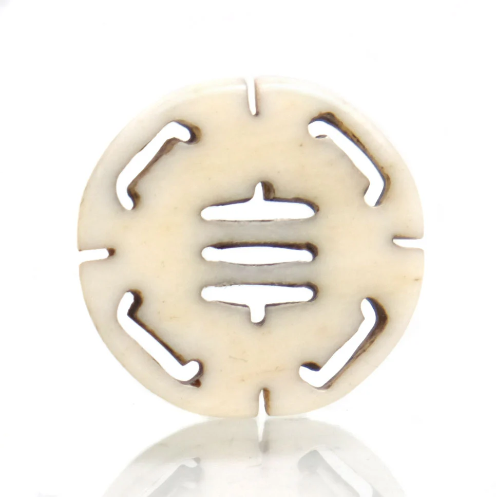 Carved Bone Pendant - Image 2