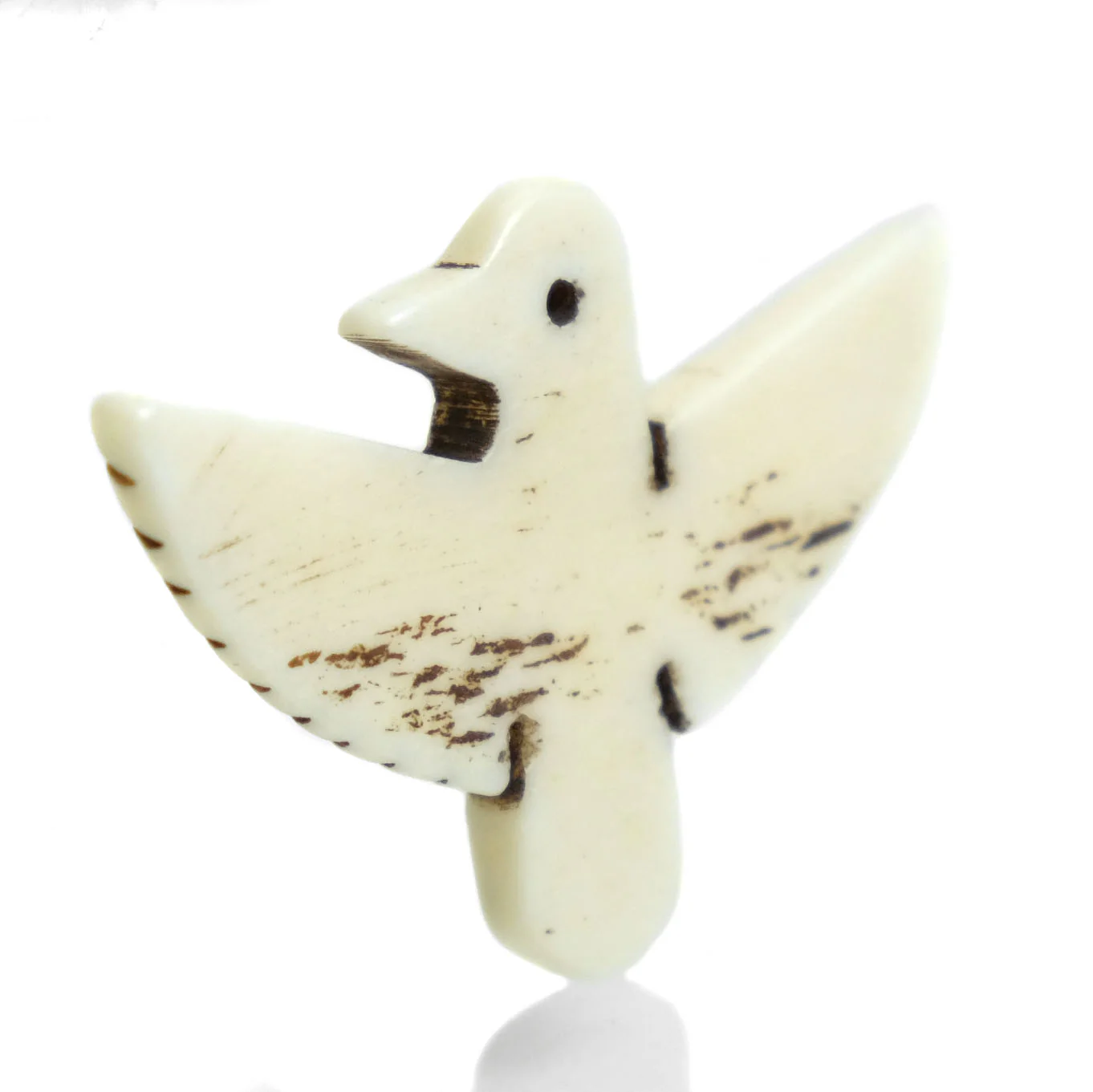 Carved Bone Pendant, Eagle - Image 5