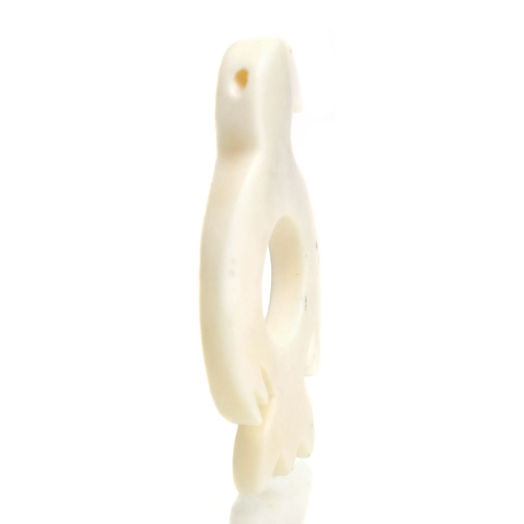 Carved Bone Pendant Bead, Eagle - Image 2