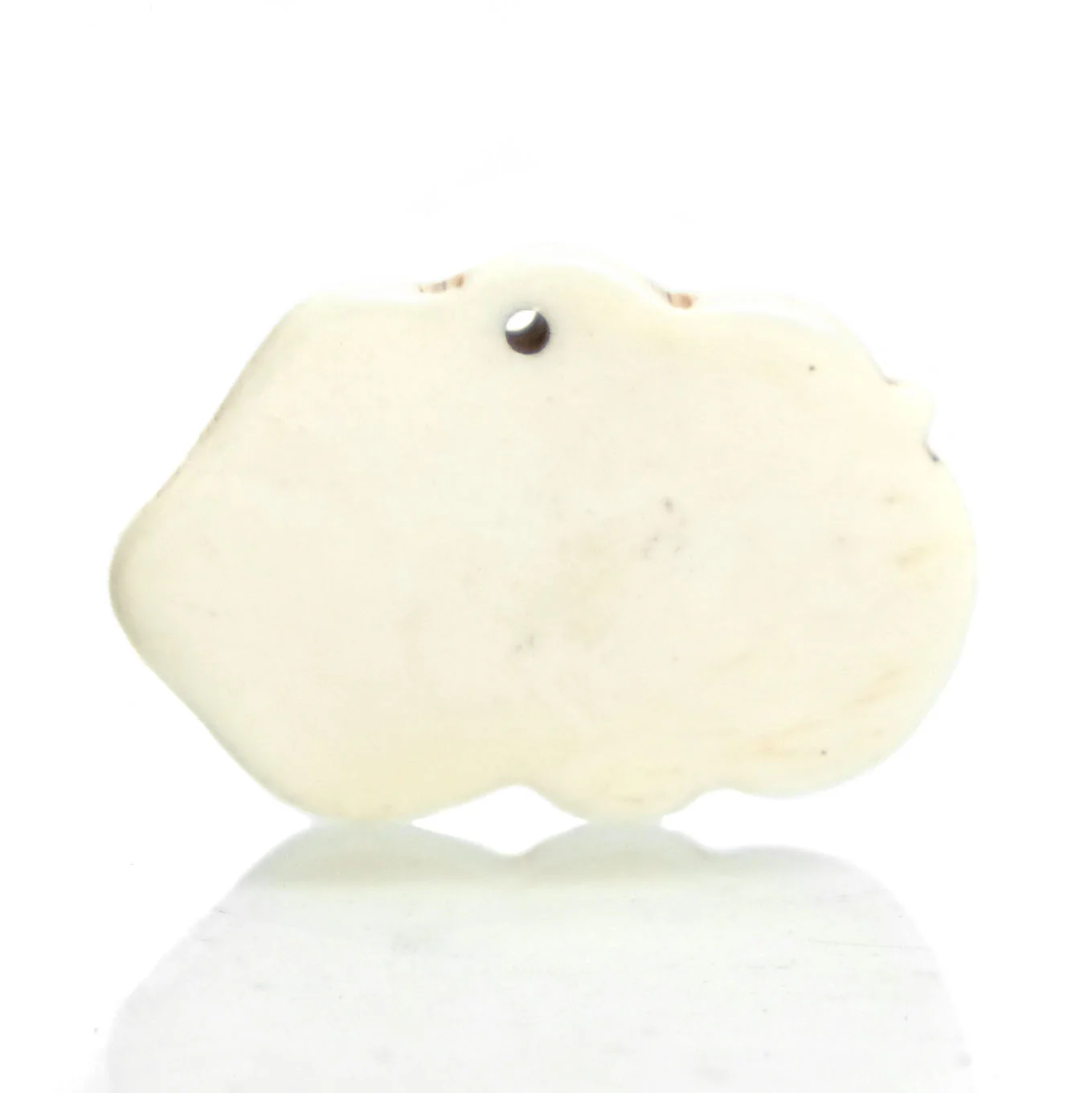 Carved Bone Pendant, Earth Mother Goddess with Sky Father - Image 2