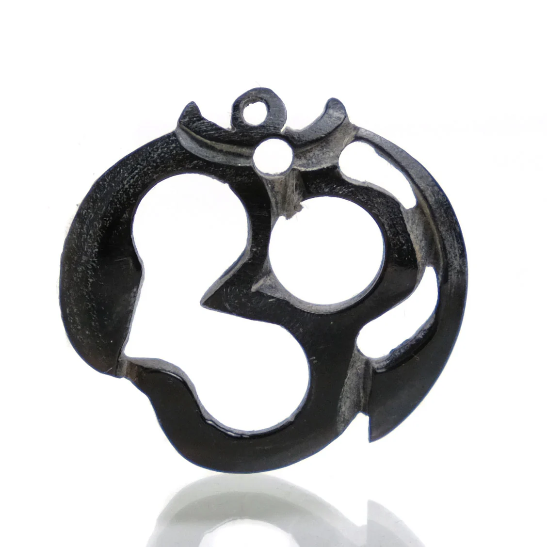 Carved Bone Pendant, Ohm - Image 4