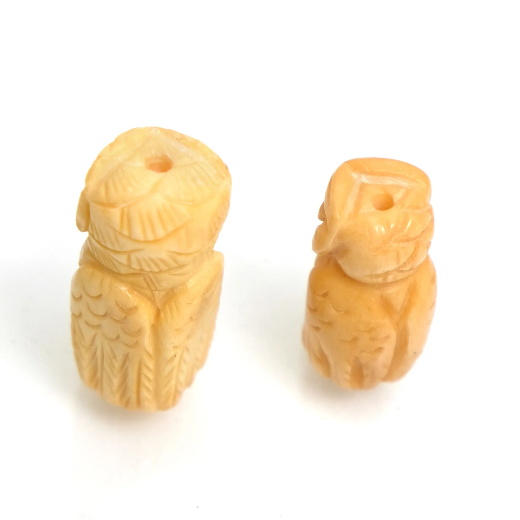 Carved Bone Pendant, Owl 1 - Image 3